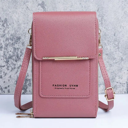 Fashion Handbag Bag of Women Soft Leather Women's Bag Small Wallets Touch Screen Cell Phone Purse Crossbody Shoulder Bag