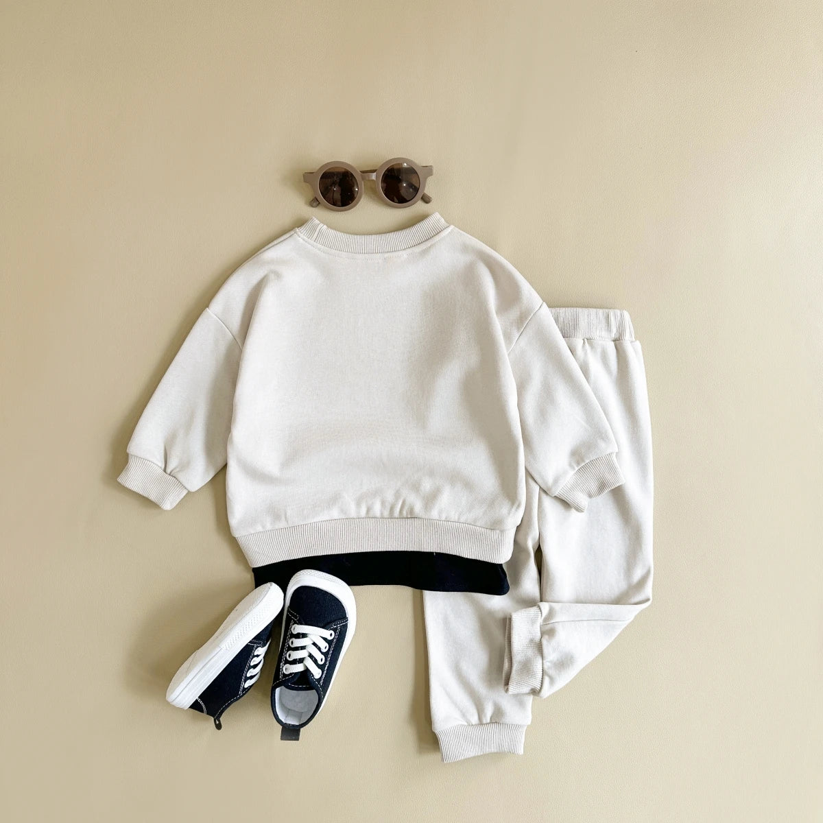 Baby Boy Clothes Set "BONJOUR" Letter Sweatshirt Hoodie+Pant Child Long Sleeve Clothing Suit Casual Letter Pullover Baby Clothes