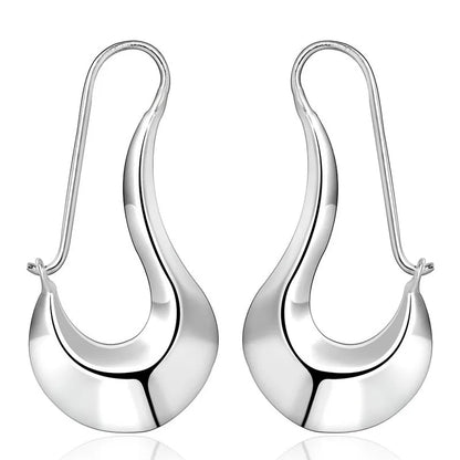 Fine 925 Sterling Silver Drop Earrings for Women, Charm Jewelry, Fashion, Wedding, Engagement, Party, Nice Gift