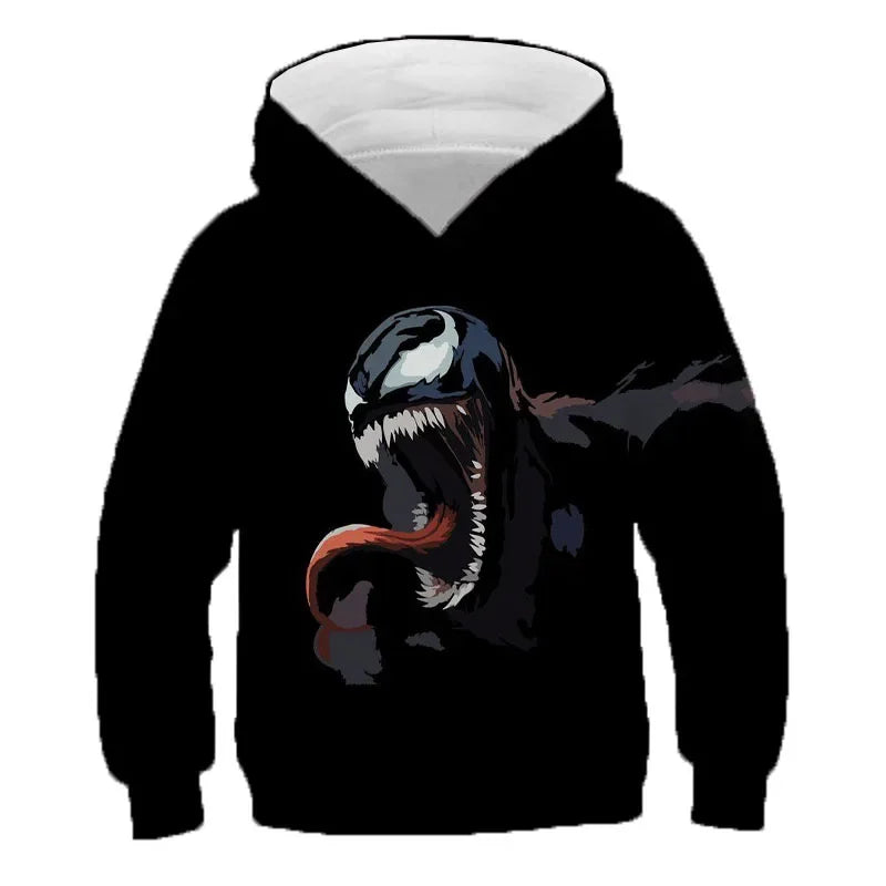 Marvel Venom Hoodies Men Women Children 3D Print Sweatshirts Boy Girl Kids Tops Long Sleeve Cool Casual Streetwear Pullover