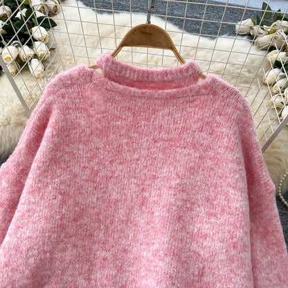 SINGREINY Fashion Solid Cashmere Sweater Long Sleeves Loose Warm Cardigan+Sleeveless Knitting Tank Top Winter Gentle Casual Tops