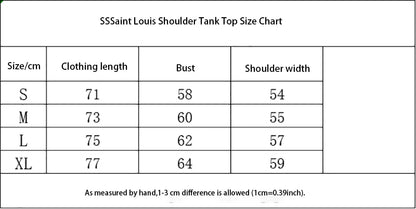 Saint Louis Handmade Splashed Ink Graffiti Vintage Tank Top Men