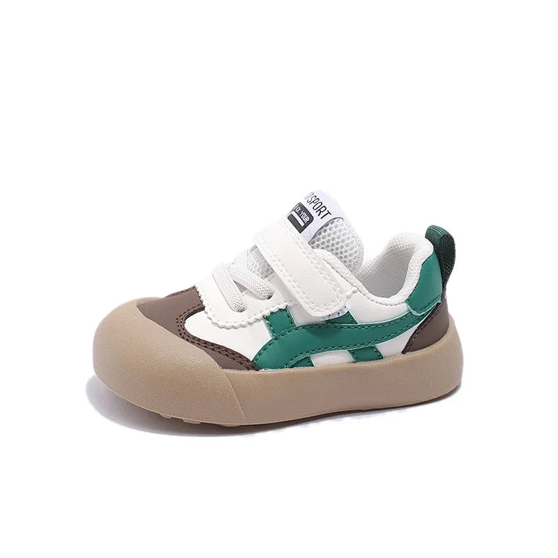 Baby Shoes Green Thin Section Soft Bottom Small Children Walking Shoes Brown Non-slip Breathable Boys Girls Baby Casual Shoes