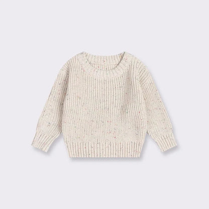 New Auterm Baby Loose Sweater Knitted Baby Boy Girl Clothes Round Neck Kid Toddler Girl Boy Pullover Baby Solid Chunky Outerwear