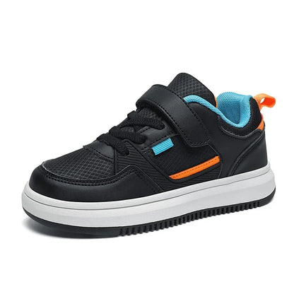 Children Sneakers Boys Shoes New Casual Children Sneakers 6 To 12 Years PU Leather Flat Skateboard Sports Tennis Shoes for Boy