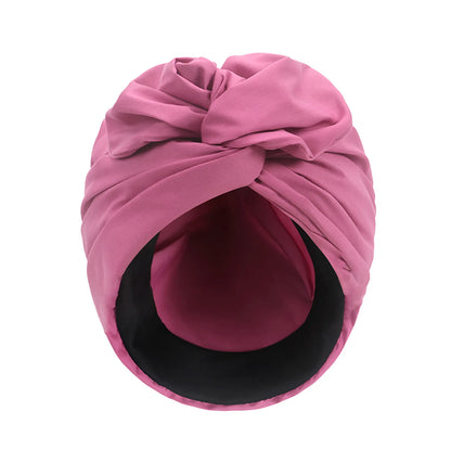 French Vintage Turban Hat Fashion Female Bandana Headband Women's Hair Cover Cap Ladies Head Wraps Muslim Headscarf Bonnet