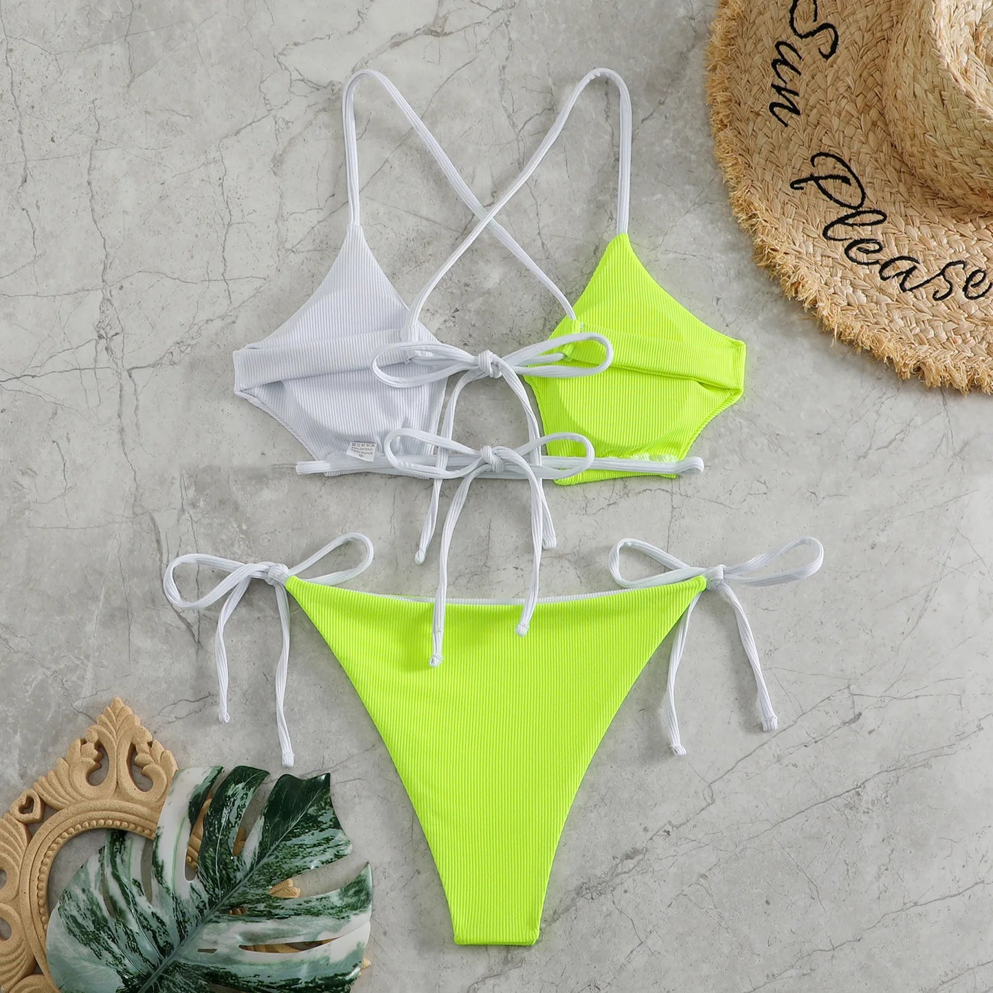 2024 String Bikini Women Brazilian Swimsuit Sexy Push Up Swimwear Female Bathers Bathing Swimming Suit Summer Beachwear