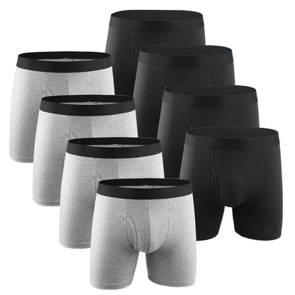 8PC/LOT Men Underwear Boxers Long Men's Clothing Men Shorts Cotton Man Panties Boxershorts boxer hombre ropa interior hombre NEW