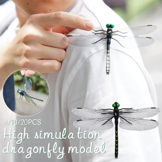 Simulation Dragonfly Insect Model Mosquito Repellent Outdoor Hanging Ornaments Realistic Insects Dragonfly Model For Garden Farm