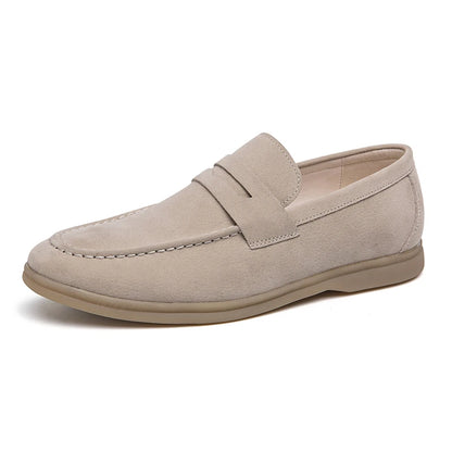 Classic Soft Suede Shoes Penny Men Loafers Slip On Leather Casual Men Shoes Comfort Driving Shoes Men Flats Walking Footwear