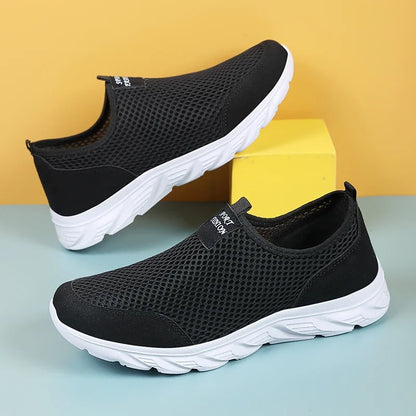 39-47 Lightweight Men's Casual Shoes Outdoor Breathable Male Casual Sneakers Anti-slip Men Walking Shoes Soft Flats Slip on 2024