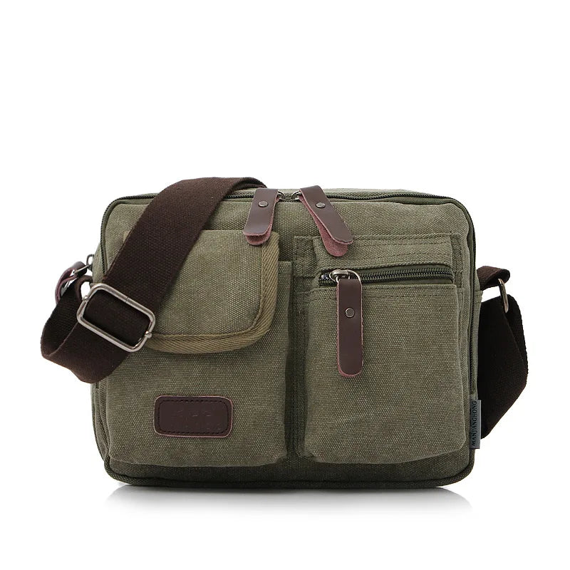 2024 New Canvas Bag Men's Shoulder Bags Retro Casual Messenger bag Outdoor travel men bag bolsos de hombre crossbody bags sac 가방