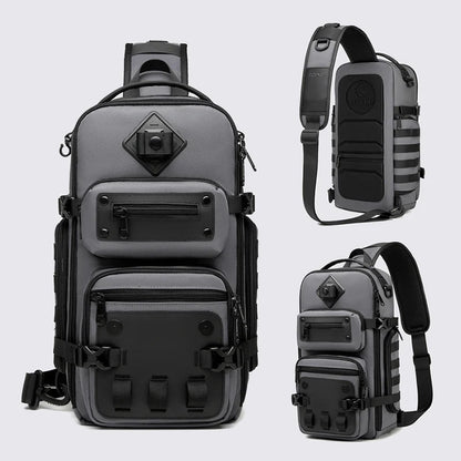 Waterproof Casual Chest Bag Multifunctional Men's Chest Bags Male Crossbody Bag Large Capacity Messenger Shoulder Packs