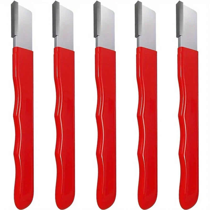 5pcs Multi purpose Garden Tool Sharpener Set - Tungsten Steel Blade Sharpener, Ergonomic Design, Non slip Handle