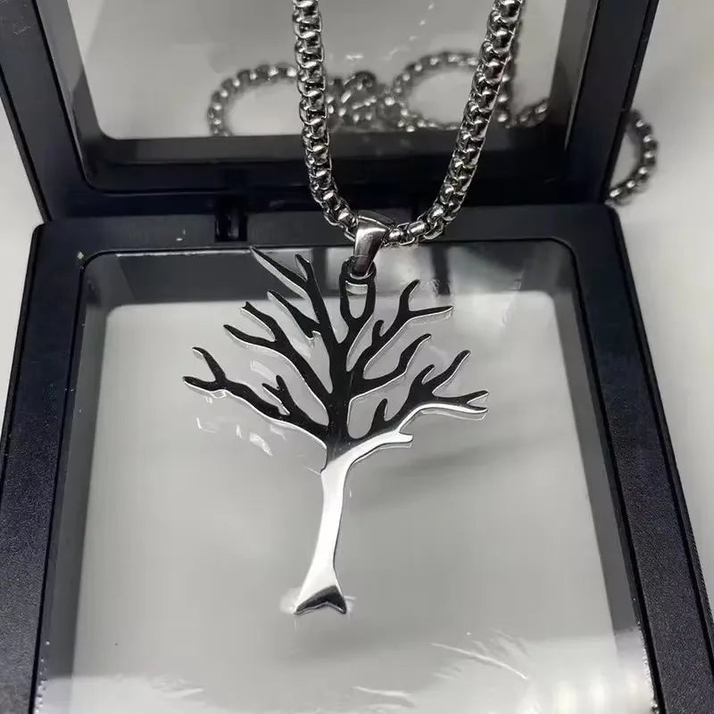 New Personalized Stainless Steel Tree Of Life Pendant Accessories Necklace Jewelry For Men And Women Jewelry Wholesale Gifts