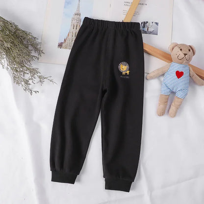 Cotton Kids Pants 1-5 Years Baby Boys Leisure Sport Pants Little Girls Trousers Children Toddler Sweatpants Casual Pants