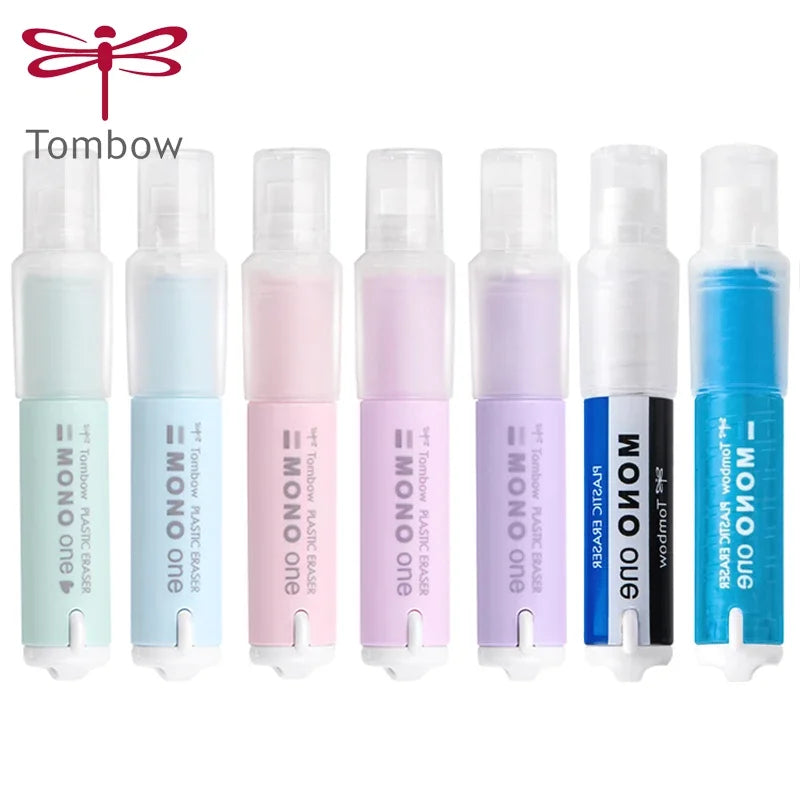 TOMBOW MONO ONE Eraser JCB-111 Student Child Lipstick Rotating Eraser Art Sketch Drawing Highlighter Eraser