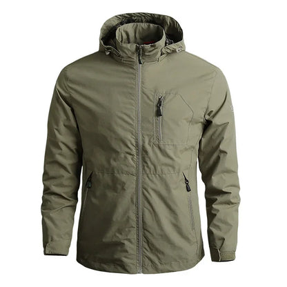 Men's Jackets Waterproof Function Hooded Jacket Windbreaker Outdoor Camping Sports Elastic Coat Male Clothing Thin Overcoat