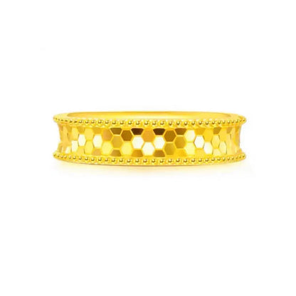 High quality 24K pure gold dragon scale ring for men and women diamond ring AU999 real gold couple