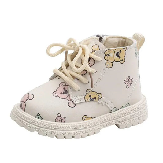 Children Boots for Girls Boys Shoes Spring Autumn PU Leather Baby Boots Fashion Toddler Kids Shoes Warm Winter Snow Boots