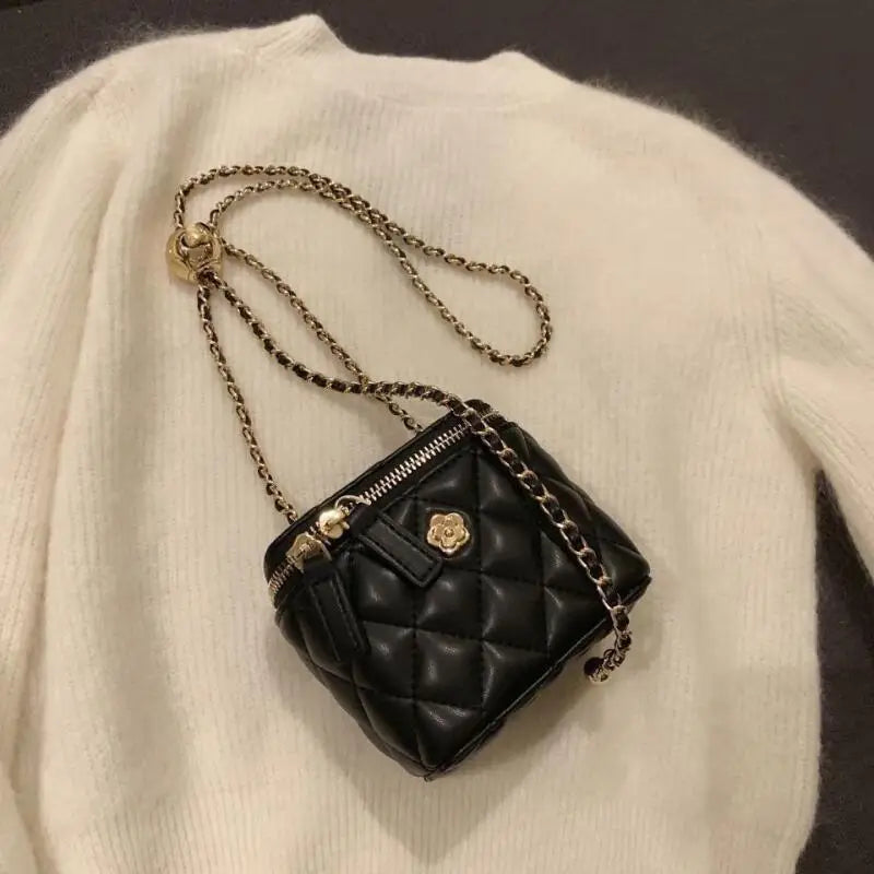 Fashion Shoulder Bag Small Fragrant Wind Mini Chain Bag Korean Style Leisure Versatile Advanced Women Trend Simple Crossbody Bag