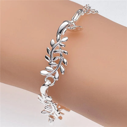 Andara Wholesale 925 Silver Bracelet Elegant Chain High Quality Jewelry For Men&Women Christmas Gifts