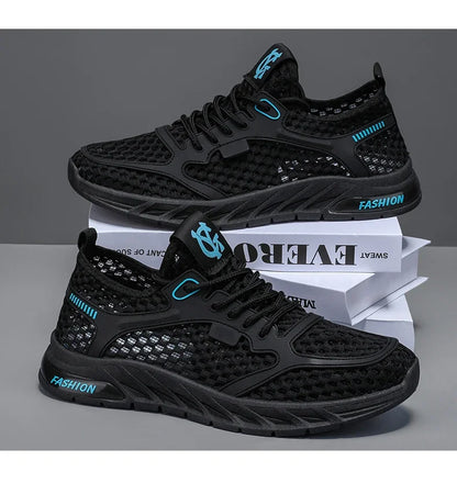 New Fashionable Men's Delicate Comfortable Flexible Breathable Anti Slip Wear-resistant Mesh Casual Sports Shoes Sneakers