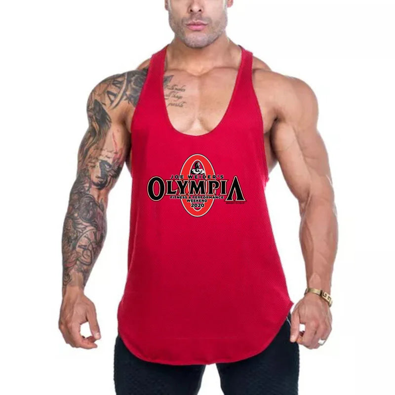 Running Vest Men Fitness Y Back Stringer Tanktop Summer Gym Clothing Summer Mesh Sport Vest Men Bodybuilding Sleeveless Shirt