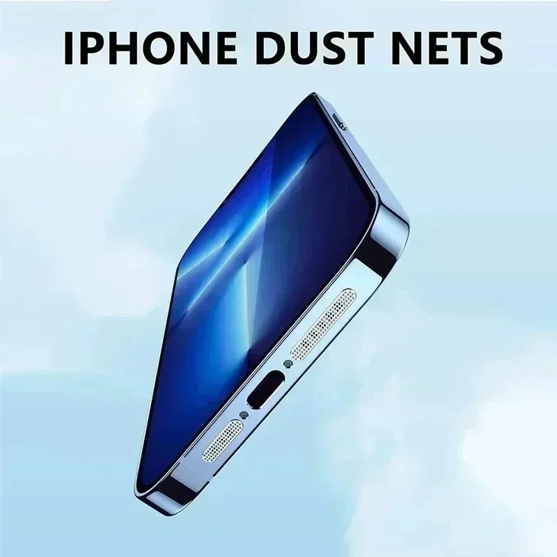 Universal Metal Mesh Anti Dust Proof Adhesive Net Cover Sticker For IPhone 16 15 Pro Max 16 Plus Speaker Hole Anti-Dust Set