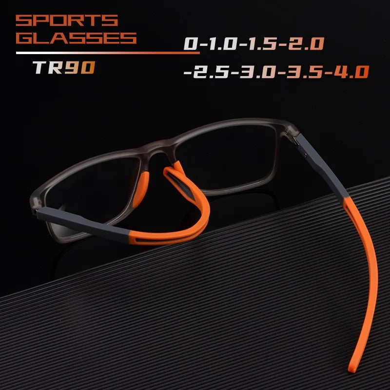 Classic TR Sports Myopia Glasses Men Women Ultralight Anti-blue Light Eyewear Unisex Vintage Near Sight Eyeglasses 0 To -4.0