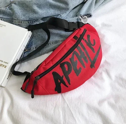 Waist Bag Fanny Pack for Women Men Belt Pouch Male Bum Kangaroo Hip Sack Belly Cross Banana Shoulder Handbag Canguro Bumbag Side