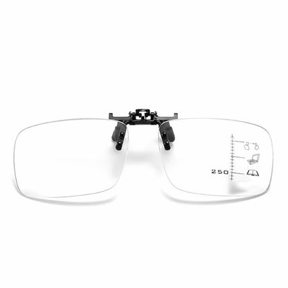 Portable Progressive Multifocal Clip Reading Glasses Men Blue Light Blocking Presbyopic Glasses Women