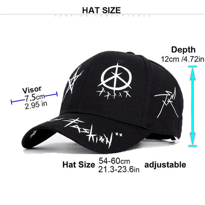 New Summer Baseball Cap Graffiti Sun Caps Hip Hop Visor Spring Hat Adjustable Snap-back Hats For Women High Quality