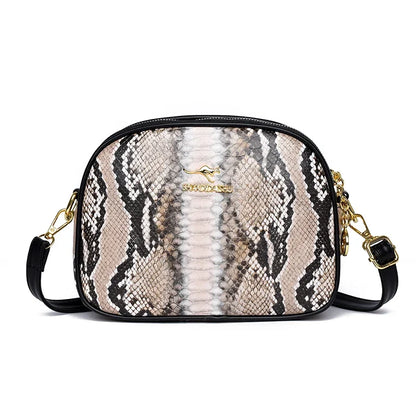 3 Layers Zipper Pockets Quality Crocodile PU Leather Women's Handbags Shoulder CrossBody Bags Light Luxury Female Handbag Sac