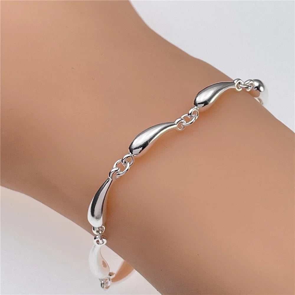 Andara Wholesale 925 Silver Bracelet Elegant Chain High Quality Jewelry For Men&Women Christmas Gifts