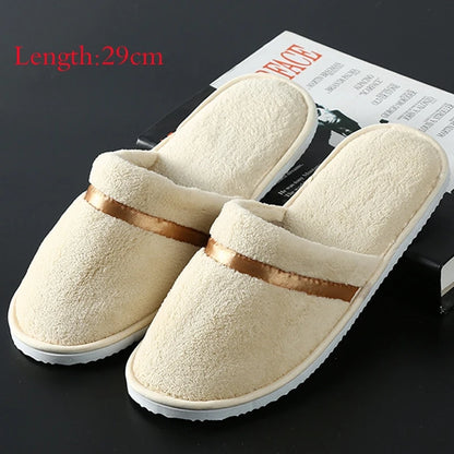 New Winter Women Fur Slippers Open Toe Flip Flops Thicken Warm Plush Home Shoes Couple Indoor Slippers for Bedroom Slides