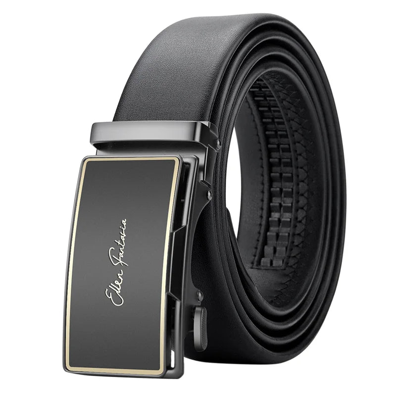 Men Genuine Leather Belt Business Belt for men Automatic Adjustable Belts Fashion Designer Style