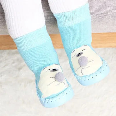 Toddler Indoor Sock Shoes Newborn Baby Socks Winter Thick Terry Cotton Baby Girl Sock with Rubber Soles Infant Animal Funny Sock