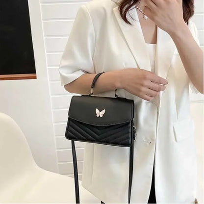 PU Versatile and Fashionable Portable Small Square Bag Single Shoulder Crossbody Bag Luxury Designer Handbag Bolsas De Mujer