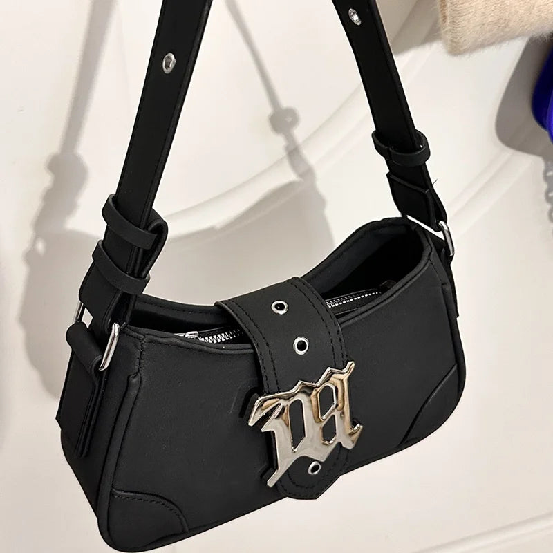 2024 New Trendy Retro Matte Portable Baguette Bag Armpit Bag Women's Versatile Ins Crossbody Bag