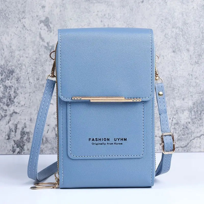 Fashion Handbag Bag of Women Soft Leather Women's Bag Small Wallets Touch Screen Cell Phone Purse Crossbody Shoulder Bag