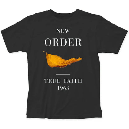 Men Tops Clothes Cotton New Order True Faith Fitted Tee Shirts Male Tshirt Guys T-shirt Crew neck short sleeves streetwear