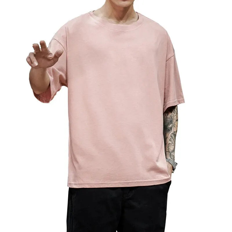 Classic Tees Men's Solid Color Short Sleeve Crew Neck Soft Cotton Basic T-shirts