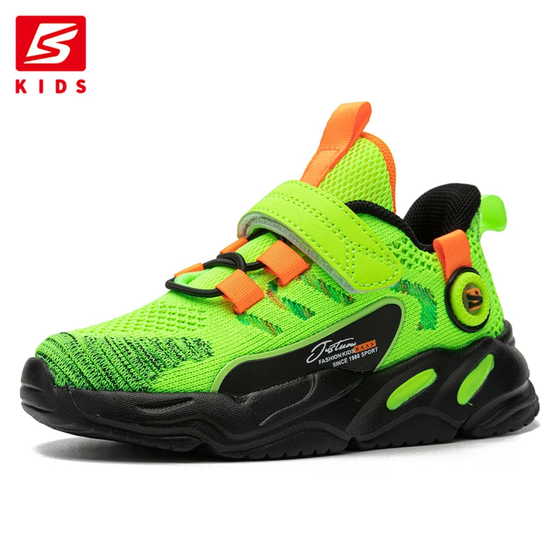 Baasploa Children's Sneakers Boys Girls Led Light Luminous Shoes Mesh Breathable Child Sports Shoe Kids Casual Walking Sneaker