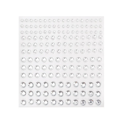 Sliver Diamond Sticker Fake Nose Stud Self Adhesive Rhinestones Non Piercing Eye Ear Face Body Jewelry for Women Sticker Crystal