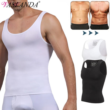 Men Slimming Body Shapewear Vest Tummy Abdomen Corrector Compression Waist Cincher Corset Fat Burner Body Shapewear