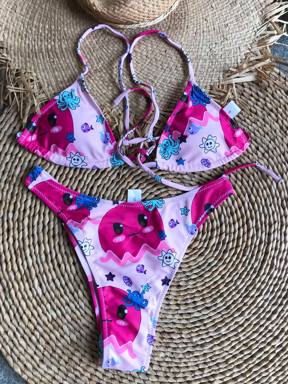 Micro Designer Bikinis Brand Triangle High Cut Thong Bikini Set Chic Swimsuit Women Swimwear Summer Beach Bathing Suits Monikini