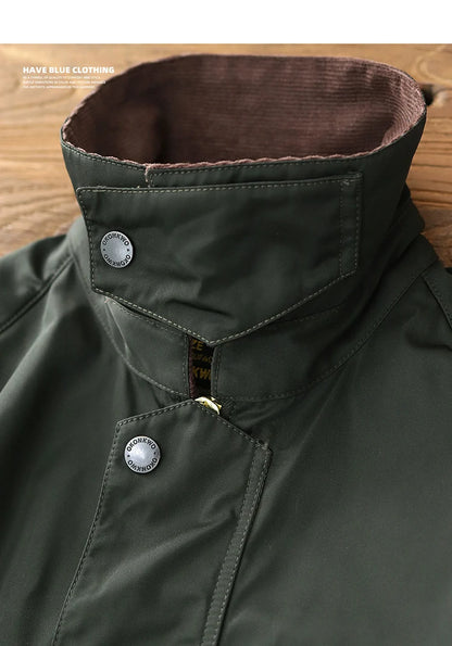 2024 Autumn Winter New American Retro Cargo Jacket Men's Fashion Multi-pockets Casual Heavyweight Windproof And Waterproof Coat