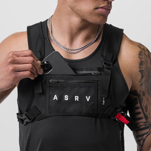 Waterproof Design Men's Chest Rig Bags 2024 New Fashion Unisex Chest Bag Multi-function Tactical Vest Backpacks Waist Packs Male