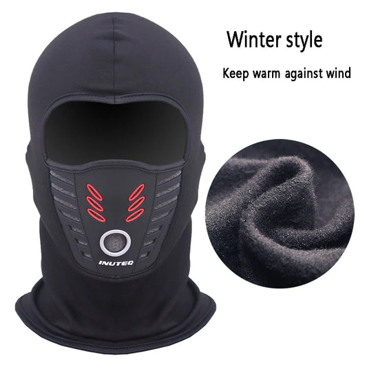 Summer/Winter Warm Fleece Motorcycle Face Mask Anti-dust Waterproof Windproof Full Face Cover Hat Neck Helmet Mask Balaclavas